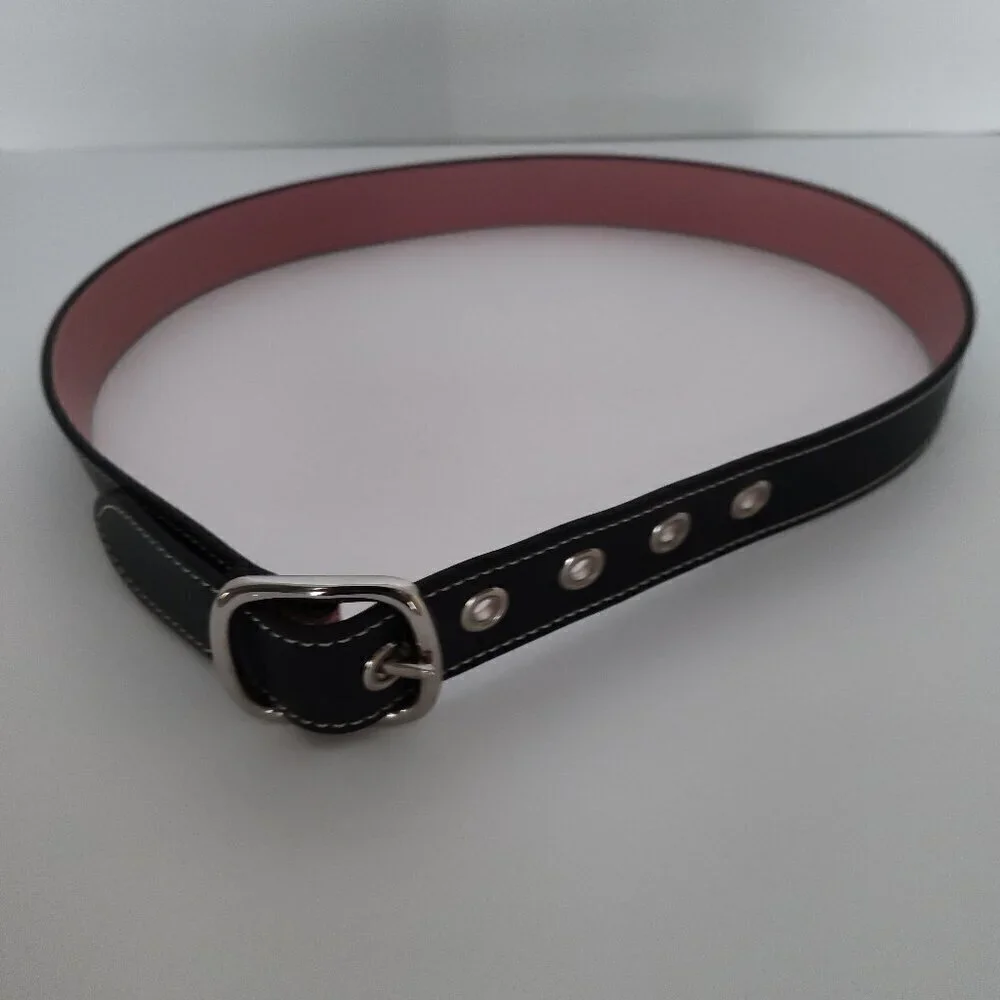 Ladies SZ S Reversible Pink/Black Belt